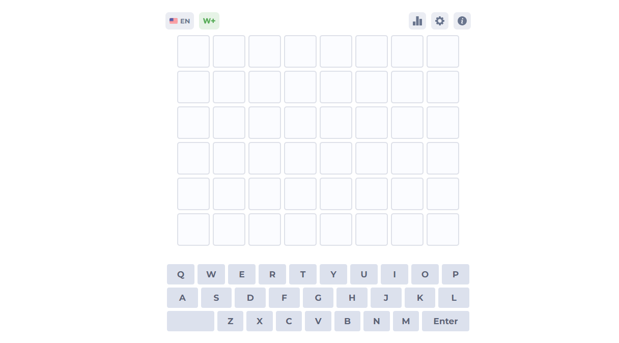 Play 8 letters Wordle Online